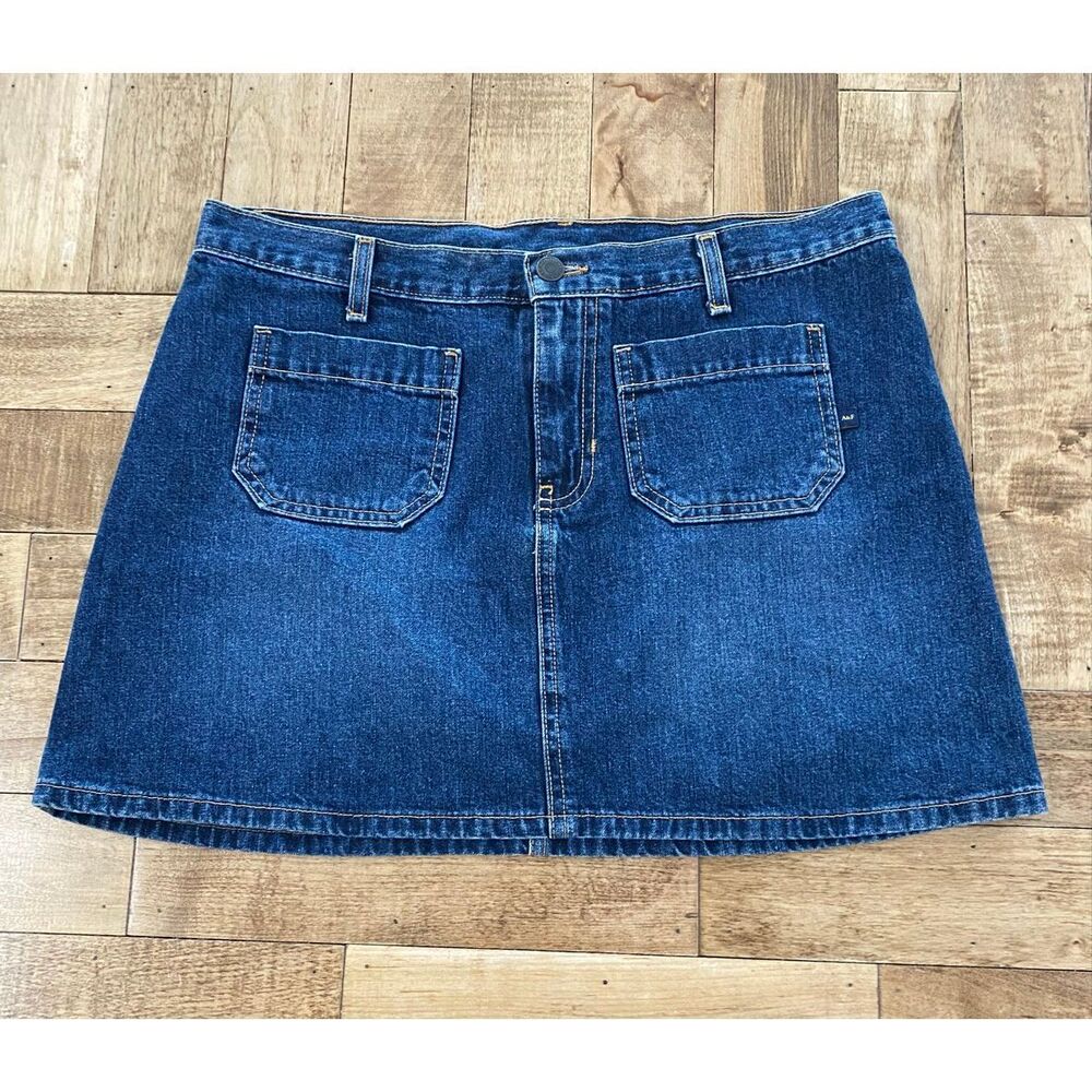 Abercrombie & Fitch Vintage Y2K Women’s Denim Jean Skirt Sz 8